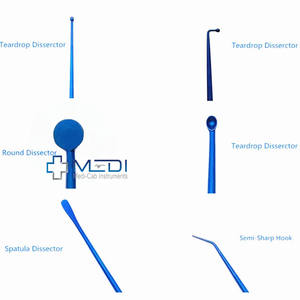 Micro crochet nerveux 21cm Crochet pour vaisseau Micro spatule en titane Dissecteurs Micro Curette Nerf Teardrop Disserctor - Product Image 6