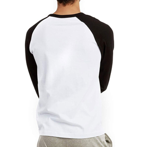 100% camisetas de algodón de manga completa para hombre, moda de alta calidad, precio barato, transpirable, Ringer, camiseta personalizada, servicio OEM personalizado - Product Image 4