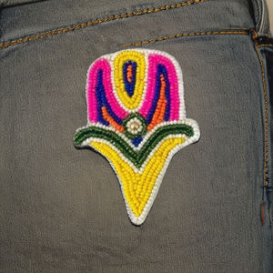 Accessoires de traitement de vêtements de haute qualité Patchs perlés de concepteur Embellissements pour la décoration de la maison Qualité d'exportation - Product Image 3