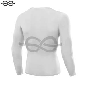 Chemises de compression à manches longues pour hommes couche de base entraînement à séchage rapide t-shirts sport course à pied respirant évacuation de l'humidité - Product Image 3