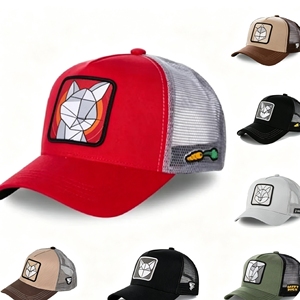 Casquette Trucker 5 Panneaux à Motif Lettres, Réglable, en Maille Respirante, pour Hommes et Femmes, Protection Solaire Estivale, Vente en Gros, Commande en Gros - Product Image 1
