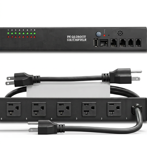 PDU à séquençage de puissance neutre 115V 30A NEMA 5-15/20R avec contrôle Web SNMP et protection à double disjoncteur - Product Image 1