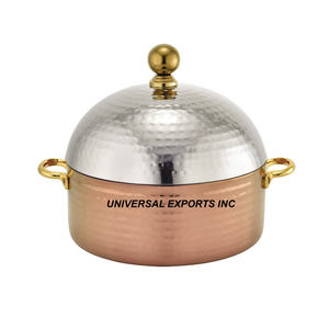 Casserole de créateur faite à la main Nouveau chauffe-plats en métal de luxe Pot isolé le plus vendu de qualité supérieure - Product Image 6