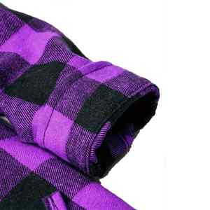 เสื้อเชิ้ตผู้ชายลายสก็อตแบบใหม่ ผ้าฟลานเนลหนานุ่ม สไตล์วินเทจ รับสกรีนโลโก้ ผ้าฝ้าย 100% ขายส่ง เสื้อผู้ชาย - Product Image 3