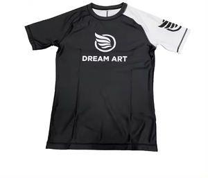 Alta calidad BJJ Rash Guard Slim Fit secado rápido manga larga cuello redondo sublimación impresa para MMA servicio OEM - Product Image 3