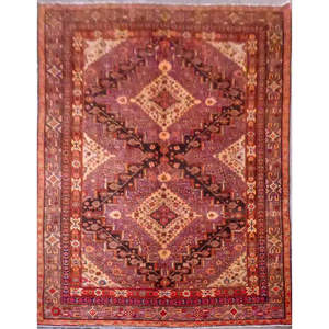 One Of The Kind Afghani Hand-Knotted Rug 12'9 x 10'10 Afg39 - Product Image 1