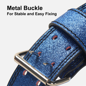 เข็มขัดหนังแท้แวววาววิบวับสำหรับอนิเมะเข็มขัดแวววาวแวววาวแวววาวเข็มขัดหนังอะนิเมะสำหรับยกน้ำหนัก - Product Image 3