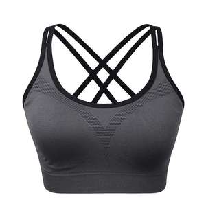 Sujetadores deportivos para mujer, para yoga, entrenamiento, tallas grandes S-2XL, para correr, gimnasio, tops transpirables, con efecto push-up, para fitness, yoga y deportes. - Product Image 6