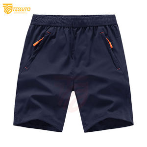 Pantalones cortos transpirables de alta calidad para hombre, pantalones cortos informales para gimnasio, nuevo diseño, pantalones cortos para correr, bolsillos en la cintura elástica - Product Image 1