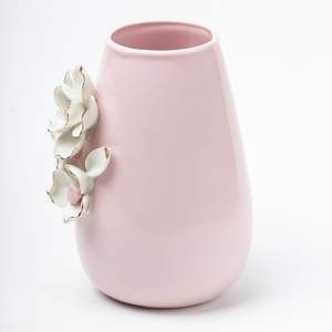 แจกันทรงกลมสีชมพูอ่อนแบบมินิมอลที่ทันสมัยสีพาสเทลร่วมสมัยลูกบอลเซรามิกเคลือบด้านทรงกลมทรงกลมทรงกลม - Product Image 4