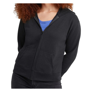 เสื้อสวมหัวผ้าคอตตอนใส่สบายสำหรับผู้ชาย, กางเกงกันหนาวมีซิปเต็มรูปแบบปักพัฟสีทึบระบายอากาศได้ดีสำหรับฤดูหนาว - Product Image 1