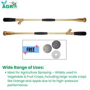 Pistola de Pulverización de Latón Apple Master de 2 Pies de Longitud, Pulverizador de Agua de Alta Presión para Agricultura, Cuerpo de Latón Duradero - Product Image 4