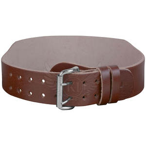 Venta al por mayor de cuero genuino personalizado cinturón de gimnasio cintura protectora ajustable cinturón de cuero de gimnasio personalizado - Product Image 2