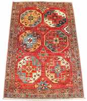 Hot Red Afghan Inspired Persian Hand geknüpfter hochwertiger Teppich 9x12 Ft Hand gefertigt für Wohnzimmer-Zeitgenössischer Teppich im antiken Stil