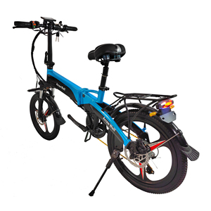 Vélo électrique de ville EBIKE 7 vitesses, moyeu arrière numérique, pneus de 20 pouces, batterie au lithium 48V 10Ah, cadre pliable en alliage d'aluminium, moteur sans balais - Product Image 4