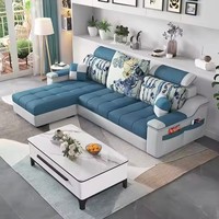 Canapé d'angle moderne multifonctionnel en tissu italien de haute qualité pour salon, design simple, prix de gros