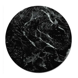 Bandeja de servicio Susan perezosa blanca con borde negro, organizador de mesa o gabinete moderno perfecto, disponible a precios al por mayor - Product Image 5