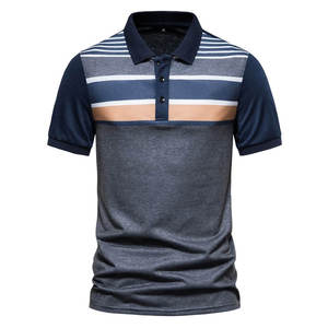 Polos de algodón de alta calidad con logotipo personalizado para hombre, ropa deportiva informal transpirable de talla grande, polos de moda callejera para hombre - Product Image 4