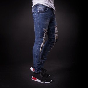 2025 Nueva Variedad Casual 100% algodón tela Oxford pantalones de mezclilla precio bajo alta calidad estilo de moda hombres pantalón Unisex - Product Image 3