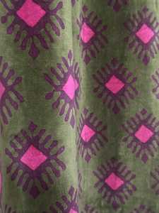 Cotton Velvet Curtains Geometric Diamond Pattern Mid Century Boho Home Decor Luxury Cotton Velvet Style - Product Image 6