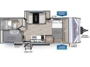 ราคาดีที่สุดสำหรับ New 2027 Forest River Campsite Reserve 17LS - Product Image 3