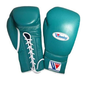 Gants de boxe Winning Style personnalisés avec logo, en cuir de vachette véritable, à lacets, pour entraînement et sparring, 8oz-16oz, vente en gros - Product Image 1
