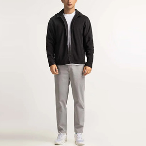 Sudadera con capucha y cremallera de manga larga para hombre personalizada, ropa de calle ligera, teñida en todos los tamaños para uso en invierno - Product Image 5