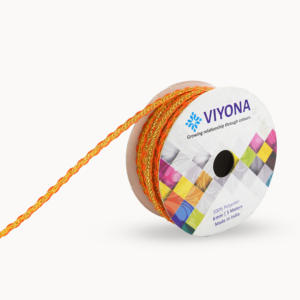 Adorno de encaje ondulado metálico duradero con acentos multicolores 10mm poliéster oro cobre bronce plata mezcla elegante brillante decorativo - Product Image 3