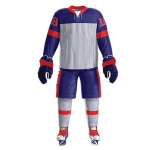 Uniforme de Hockey sobre Hielo de Manga Larga con Cuello en V, Cómodo y Ajustado, para Hombre y Mujer, para Equipos Deportivos, Unisex, Talla OEM - Product Image 2