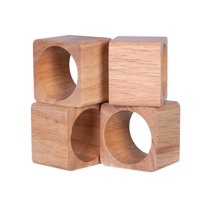 Creative Design Wooden Napkin Ring Hotel Fashion Minimalist <b>Party</b> 4.8 Cm Napkin Ring Holder Top Design Product - Product Image 3