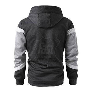 Sweat-shirt à capuche décontracté pour homme, en coton doux, coupe ample, personnalisable - Product Image 2