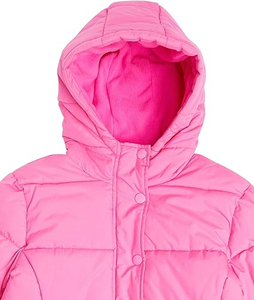 Fabricant en gros personnalisé haute qualité manteau d'hiver en duvet bulle surdimensionné femmes veste avec capuche couleur rose doudoune - Product Image 6