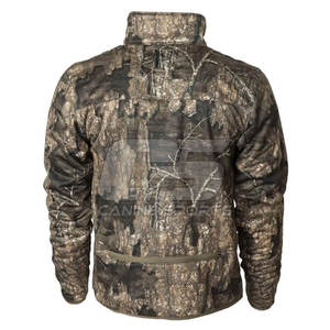 Veste de chasse camouflage coupe-vent pour hommes, vêtements d'extérieur isolés avec col montant pour l'hiver, logo avant personnalisable, vente en gros - Product Image 3
