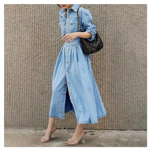 ชุดสูทผ้ายีนส์ของผู้หญิงที่กำลังได้รับความนิยมและชุดผ้ายืดสวมใส่สบาย - Product Image 3