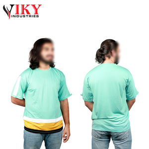 Recién llegado, cómodas camisetas de nailon de manga corta para hombre con logotipo personalizado, tasa de fábrica 'VIKY IND' Wear - Product Image 5