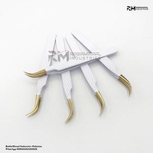 Pince à épiler en acier inoxydable avec pointe dentelée incurvée Pince à épiler polyvalente pour machine à coudre pour la réparation artisanale - Product Image 3