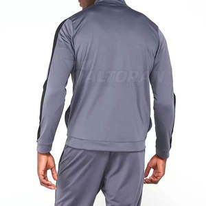 ชุดวอร์มผ้าฝ้าย100% ขนาดใหญ่พิเศษสำหรับฤดูหนาวลายพื้นชุดวอร์มสีตัดกันดีไซน์ตามสั่ง - Product Image 5