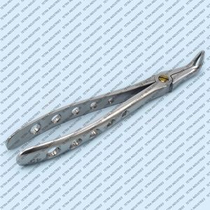 Fórceps de extracción Dental Manual de grado #45, agarre ergonómico de acero inoxidable recubierto de diamante, raíces inferiores, extracción de dientes quirúrgica - Product Image 3