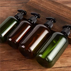 Free Samples Custom 310ml 500ml PET Plastic Boston Shampoo <b>Bottle</b> with <b>Pump</b> Vietnam Manufactory Cylinder Shape - Product Image 3