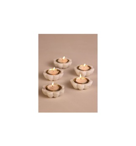 Handcrafted Marble <b>Tealight</b> Holder for Easter Home Decor-Durable Heat Resistant Customized Packing for Weddings & Festivals - Product Image 1