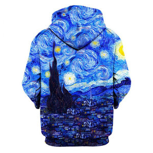 2024 nouveauté haute qualité hommes sweats à capuche personnalisé Sublimation polaire épais 3D imprimé motif ODM en gros pas cher hiver - Product Image 6