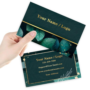 Elegancia a Medida: Diseñe sus Propias Tarjetas de Visita Personalizadas con Logotipo, Texto y Acabado en Relieve, Opciones de Cartón/Cartón Corrugado - Product Image 1