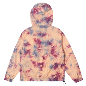 Meilleure qualité 100% Nylon Tie Dye veste décontractée coupe-vent respirant avec logo personnalisé col montant étanche année 2025 - Product Image 3
