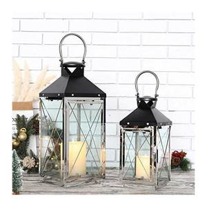 Linternas negras para decoración de Ramadán Venta caliente T Light Holder Hecho en India al mejor precio Calidad - Product Image 2