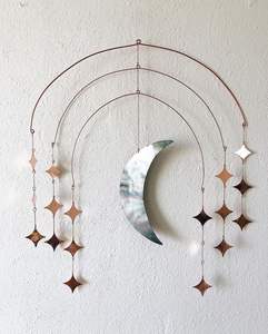 Tenture murale élégante en forme d'étoile d'oiseau doré, art mural contemporain festif de Noël et Diwali pour la décoration intérieure et les fêtes de fin d'année - Product Image 2