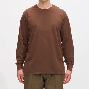 T-shirts décontractés pour hommes en coton 100% respirant à séchage rapide, poids lourd, manches longues, logo personnalisé, taille européenne, 210 GSM - Product Image 3