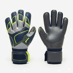 Gants de gardien de but de football, en cuir, à doigts entiers, respirants, antidérapants, avec sangle de poignet réglable, unisexes, gants de sport, gants de niveau avancé - Product Image 1