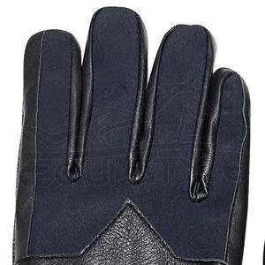 Guantes de Invierno con Pantalla Táctil, Mezcla de Piel de Oveja y Lona de Alta Calidad, Fabricante de Guantes Personalizados, Guantes de Moda para Clima Frío - Product Image 4