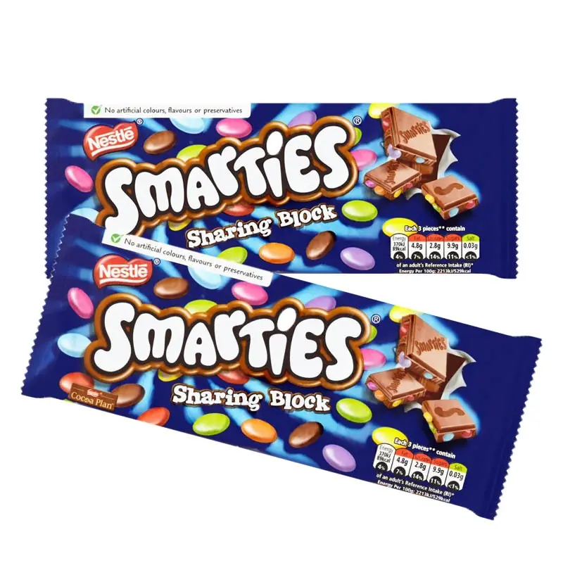 Doğrudan tedarikçi kalite Nestle Smarties süt çikolata tatlılar toplu miktar ucuz fiyata mevcut