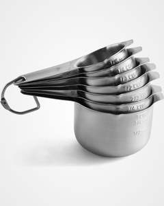 Taza medidora de acero inoxidable de alta resistencia Premium con mango de agarre cómodo perfecto para uso en la cocina del hogar y restaurante - Product Image 6